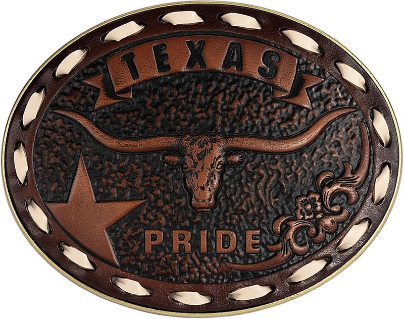 Biybletes Store Western Belt Buckle – 3D Engraved Genuine Leather Cowboy & Cowgirl Belt Buckle Fits 1.5 Inch Belts - Image 1